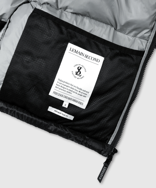 LEMAIN SECOND（リメインセカンド）の「2WAYハイネックオーバーサイズフードパディングジャケット[ブラック]（ダウンジャケット/コート・レディース・その他・SMALL/MEDIUM/LARGE）」の16枚目の写真