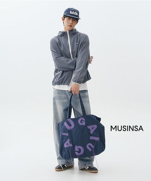 IUGAMAKARAS(イウガマカラス)の「IUGA Big Shopper Bag (Navy)(エコバッグ/サブバッグ・レディース・その他・FREE)」の17枚目の写真