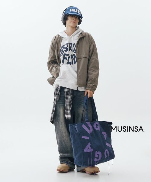 IUGAMAKARAS(イウガマカラス)の「IUGA Big Shopper Bag (Navy)(エコバッグ/サブバッグ・レディース・その他・FREE)」の19枚目の写真