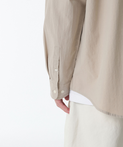 MUSINSA STANDARD（ムシンサスタンダード）の「リラックスドナチュラルタッチシャツ [ライトベージュ]（シャツ/ブラウス・メンズ・その他・LARGE/X-LARGE/XX-LARGE/SMALL/MEDIUM）」の5枚目の写真