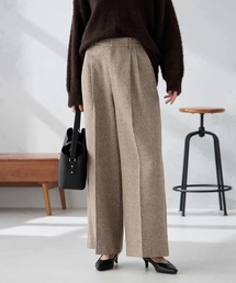 a.v.v | 【マシンウォッシャブル/雑誌InRed(宝島社)12月号掲載】ツイード調ワイドパンツ(その他パンツ)