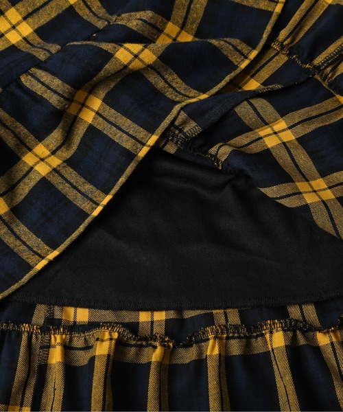 La-gemme（ラジェム）の「チェック柄ティアードロングスカート（スカート・レディース・ホワイト/イエロー/グリーン/レッド・フリー）」の19枚目の写真