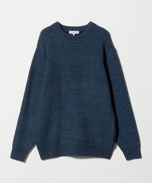A DAY IN THE LIFE UNITED ARROWS（アデイインザライフユナイテッドアローズ）の「ミドルゲージ カラーネップ ニット-ウォッシャブル-＜A DAY IN THE LIFE＞（ニット/セーター・メンズ・ダークグリーン/ライトグレー/ネイビー・M/L）」の3枚目の写真