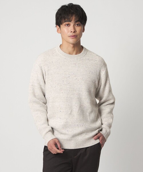 現在セール対象外商品!ユナイテッドアローズ 新作ニット! セール】ミドルゲージ カラーネップ ニット-ウォッシャブル-＜A DAY IN