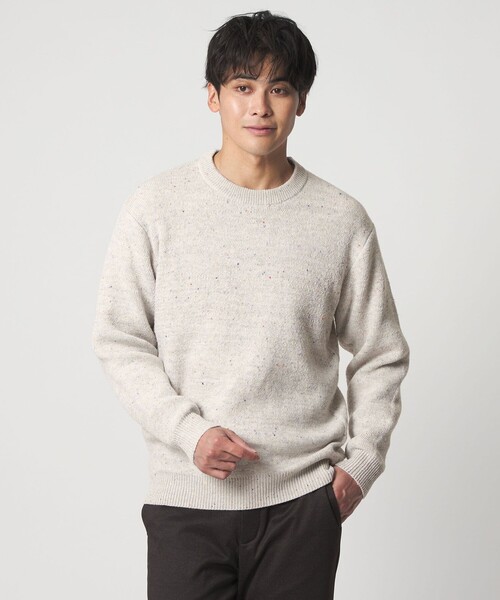 A DAY IN THE LIFE UNITED ARROWS（アデイインザライフユナイテッドアローズ）の「ミドルゲージ カラーネップ ニット-ウォッシャブル-＜A DAY IN THE LIFE＞（ニット/セーター・メンズ・ダークグリーン/ライトグレー/ネイビー・M/L）」の11枚目の写真