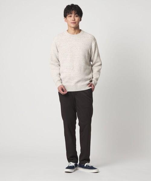 A DAY IN THE LIFE UNITED ARROWS（アデイインザライフユナイテッドアローズ）の「ミドルゲージ カラーネップ ニット-ウォッシャブル-＜A DAY IN THE LIFE＞（ニット/セーター・メンズ・ダークグリーン/ライトグレー/ネイビー・M/L）」の12枚目の写真