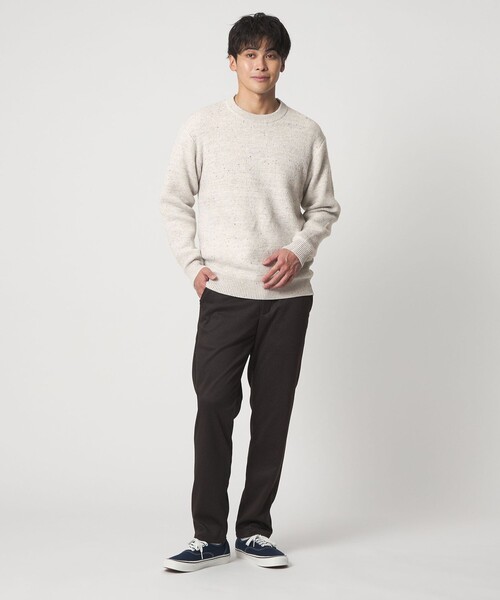 A DAY IN THE LIFE UNITED ARROWS（アデイインザライフユナイテッドアローズ）の「ミドルゲージ カラーネップ ニット-ウォッシャブル-＜A DAY IN THE LIFE＞（ニット/セーター・メンズ・ダークグリーン/ライトグレー/ネイビー・M/L）」の13枚目の写真