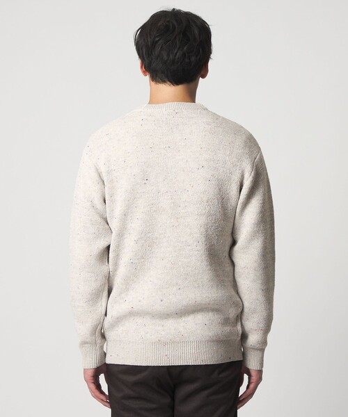 A DAY IN THE LIFE UNITED ARROWS（アデイインザライフユナイテッドアローズ）の「ミドルゲージ カラーネップ ニット-ウォッシャブル-＜A DAY IN THE LIFE＞（ニット/セーター・メンズ・ダークグリーン/ライトグレー/ネイビー・M/L）」の4枚目の写真