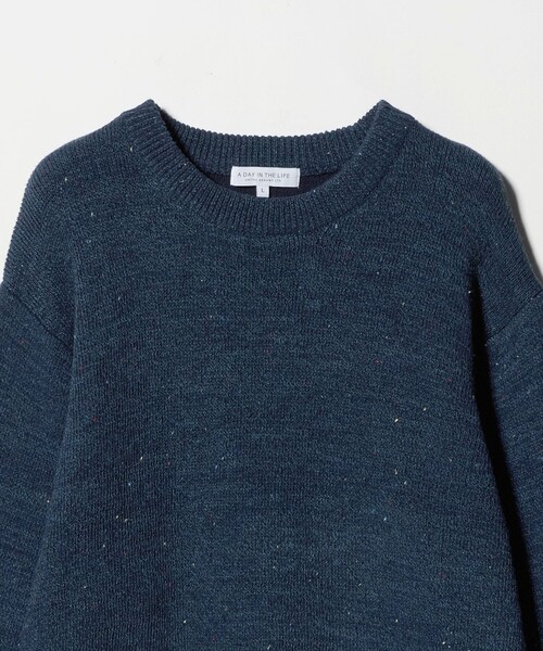 A DAY IN THE LIFE UNITED ARROWS（アデイインザライフユナイテッドアローズ）の「ミドルゲージ カラーネップ ニット-ウォッシャブル-＜A DAY IN THE LIFE＞（ニット/セーター・メンズ・ダークグリーン/ライトグレー/ネイビー・M/L）」の6枚目の写真