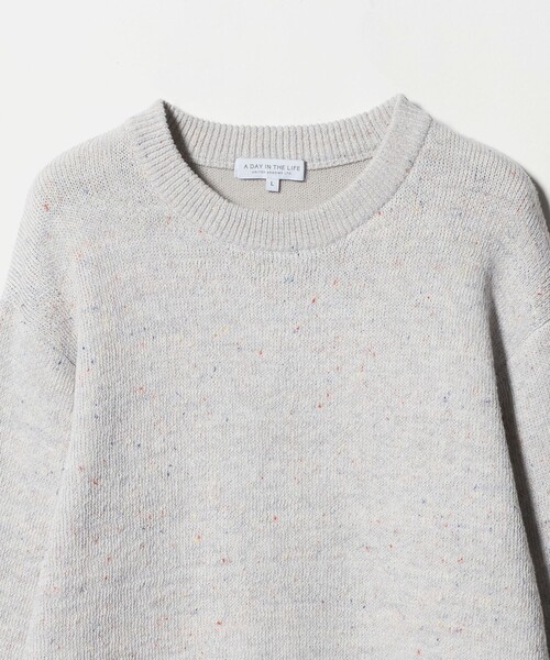 A DAY IN THE LIFE UNITED ARROWS（アデイインザライフユナイテッドアローズ）の「ミドルゲージ カラーネップ ニット-ウォッシャブル-＜A DAY IN THE LIFE＞（ニット/セーター・メンズ・ダークグリーン/ライトグレー/ネイビー・M/L）」の16枚目の写真