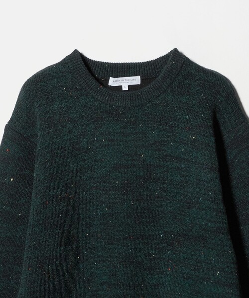 A DAY IN THE LIFE UNITED ARROWS（アデイインザライフユナイテッドアローズ）の「ミドルゲージ カラーネップ ニット-ウォッシャブル-＜A DAY IN THE LIFE＞（ニット/セーター・メンズ・ダークグリーン/ライトグレー/ネイビー・M/L）」の19枚目の写真