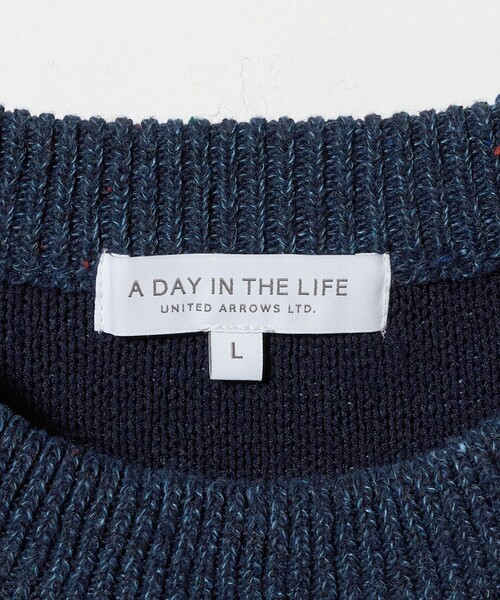 A DAY IN THE LIFE UNITED ARROWS（アデイインザライフユナイテッドアローズ）の「ミドルゲージ カラーネップ ニット-ウォッシャブル-＜A DAY IN THE LIFE＞（ニット/セーター・メンズ・ダークグリーン/ライトグレー/ネイビー・M/L）」の21枚目の写真