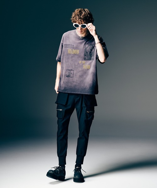 glamb（グラム）の「Sacred Damage Cutsew / セイクリッドダメージカットソー（Tシャツ/カットソー・メンズ・ホワイト/ブラック・S/M/L）」の9枚目の写真