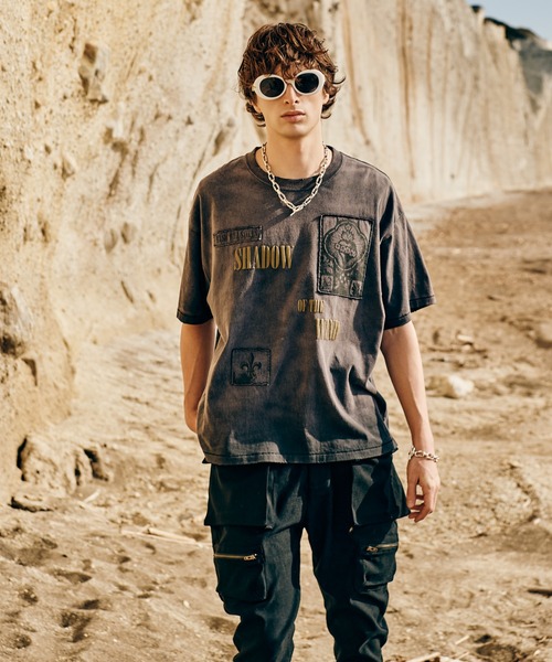 glamb（グラム）の「Sacred Damage Cutsew / セイクリッドダメージカットソー（Tシャツ/カットソー・メンズ・ホワイト/ブラック・S/M/L）」の19枚目の写真