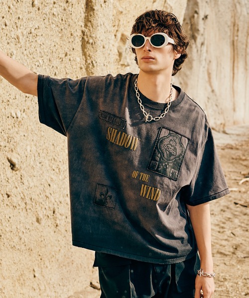 glamb（グラム）の「Sacred Damage Cutsew / セイクリッドダメージカットソー（Tシャツ/カットソー・メンズ・ホワイト/ブラック・S/M/L）」の20枚目の写真