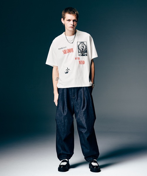 glamb（グラム）の「Sacred Damage Cutsew / セイクリッドダメージカットソー（Tシャツ/カットソー・メンズ・ホワイト/ブラック・S/M/L）」の11枚目の写真