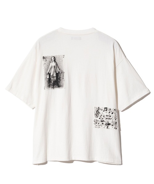 glamb（グラム）の「Sacred Damage Cutsew / セイクリッドダメージカットソー（Tシャツ/カットソー・メンズ・ホワイト/ブラック・S/M/L）」の5枚目の写真