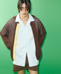 NOHANT（ノアン）の「CROCHET KNIT CARDIGAN BROWN（カーディガン/ボレロ）」