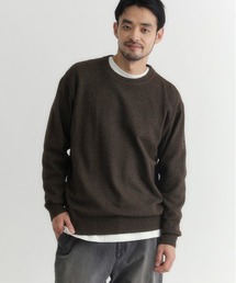 BACK NUMBER（バックナンバー）の「BACK NUMBER(バックナンバー)【メンズ】【軽くて柔らかい】ポリナイロンニットクルーネックセーター(洗濯機で洗える)（ニット/セーター）」