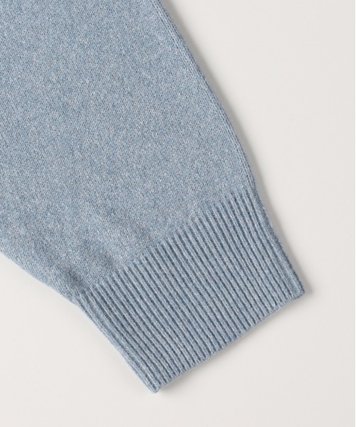 BACK NUMBER（バックナンバー）の「【BACK NUMBER】ポリナイロンニットクルーネックセーター (ミニマルデザイン / 軽やかさ / オフィスカジュアル)（ニット/セーター・メンズ・サックスブルー/ブラック/ネイビー/ダークグレー/ブラウン/グリーン・L/XL/M）」の12枚目の写真