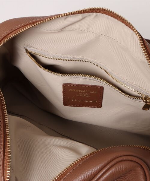 CHRISTIAN VILLA（クリスチャンヴィラ）の「【CHRISTIAN VILLA】ボストン バッグ　Ｌサイズ（ボストンバッグ・レディース・ブラック/アイボリー/ベージュ系その他/ダークブラウン/ブラウン・FREE）」の8枚目の写真