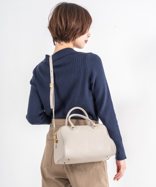 CHRISTIAN VILLA（クリスチャンヴィラ）の「【CHRISTIAN VILLA】ボストン バッグ　Ｌサイズ（ボストンバッグ・レディース・ブラック/アイボリー/ベージュ系その他/ダークブラウン/ブラウン・FREE）」の19枚目の写真