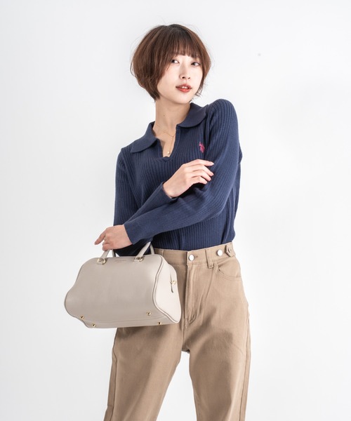 CHRISTIAN VILLA（クリスチャンヴィラ）の「【CHRISTIAN VILLA】ボストン バッグ　Ｌサイズ（ボストンバッグ・レディース・ブラック/アイボリー/ベージュ系その他/ダークブラウン/ブラウン・FREE）」の18枚目の写真