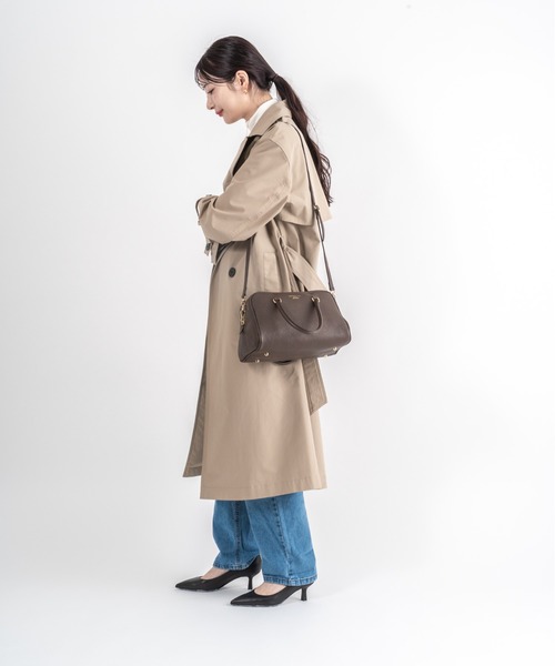 CHRISTIAN VILLA（クリスチャンヴィラ）の「【CHRISTIAN VILLA】ボストン バッグ　Ｌサイズ（ボストンバッグ・レディース・ブラック/アイボリー/ベージュ系その他/ダークブラウン/ブラウン・FREE）」の11枚目の写真