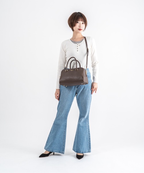 CHRISTIAN VILLA（クリスチャンヴィラ）の「【CHRISTIAN VILLA】ボストン バッグ　Ｌサイズ（ボストンバッグ・レディース・ブラック/アイボリー/ベージュ系その他/ダークブラウン/ブラウン・FREE）」の21枚目の写真