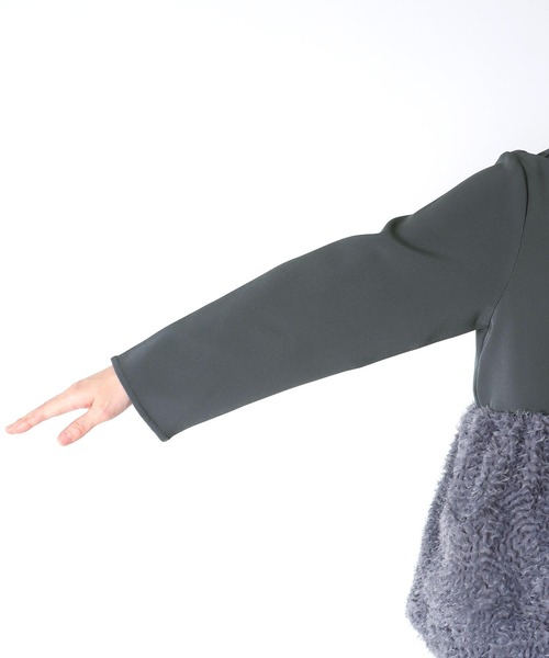 Jines（ジネス）の「チュールペプラムブラウス（シャツ/ブラウス・レディース・ブラック/グレー・38）」の17枚目の写真