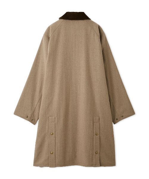 Barbour（バブアー）の「"JAPAN LIMITED"【EXMOOR / エクスモア】 ウール ミドルレングス コート（ユニセックス）（ステンカラーコート・メンズ・ベージュ/ネイビー・34/36/38/40）」の16枚目の写真