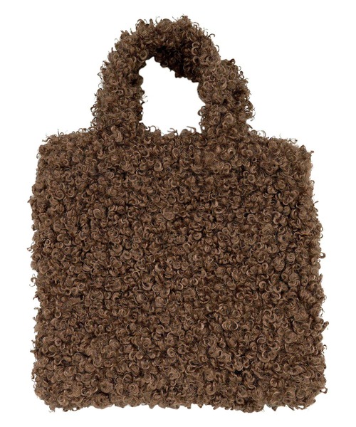 KOBE LETTUCE（コウベレタス）の「[ Yuumiさんコラボ ]ファーバッグ（ハンドバッグ・レディース・ブラウン/アイボリー/グレイッシュベージュ・F）」の16枚目の写真