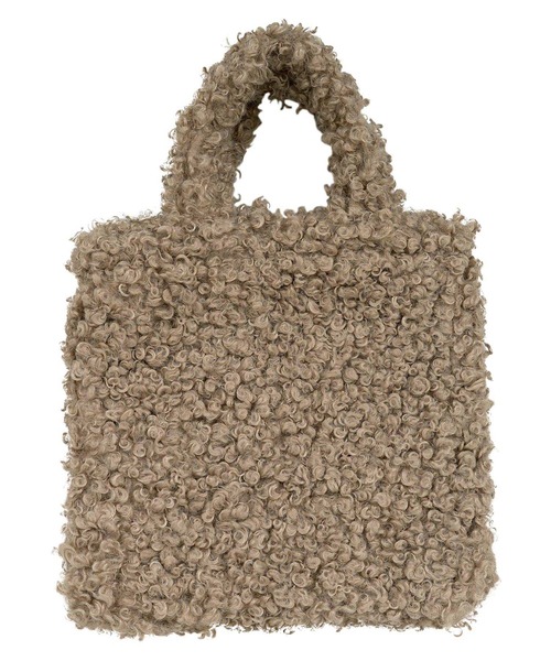 KOBE LETTUCE（コウベレタス）の「[ Yuumiさんコラボ ]ファーバッグ（ハンドバッグ・レディース・ブラウン/アイボリー/グレイッシュベージュ・F）」の17枚目の写真