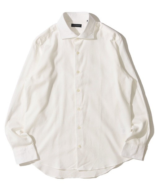 TETE HOMME(テットオム)の「ホリゾンタルカラー リラックスシルエットメランジシャツ(シャツ/ブラウス・メンズ・オレンジ/ホワイト/チャコールグレー・X-LARGE/MEDIUM/LARGE)」の2枚目の写真
