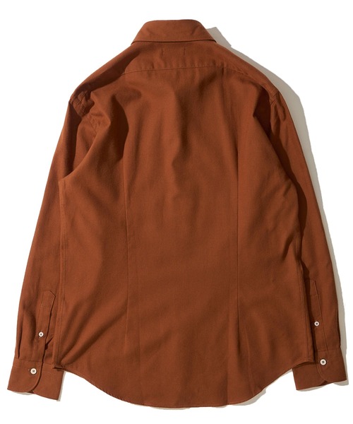 TETE HOMME(テットオム)の「ホリゾンタルカラー リラックスシルエットメランジシャツ(シャツ/ブラウス・メンズ・オレンジ/ホワイト/チャコールグレー・X-LARGE/MEDIUM/LARGE)」の8枚目の写真