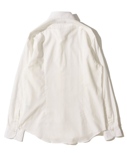 TETE HOMME(テットオム)の「ホリゾンタルカラー リラックスシルエットメランジシャツ(シャツ/ブラウス・メンズ・オレンジ/ホワイト/チャコールグレー・X-LARGE/MEDIUM/LARGE)」の4枚目の写真