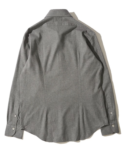 TETE HOMME(テットオム)の「ホリゾンタルカラー リラックスシルエットメランジシャツ(シャツ/ブラウス・メンズ・オレンジ/ホワイト/チャコールグレー・X-LARGE/MEDIUM/LARGE)」の5枚目の写真