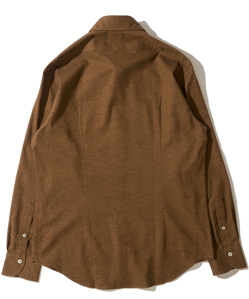 TETE HOMME(テットオム)の「ホリゾンタルカラー リラックスシルエットメランジシャツ(シャツ/ブラウス・メンズ・オレンジ/ホワイト/チャコールグレー・X-LARGE/MEDIUM/LARGE)」の6枚目の写真