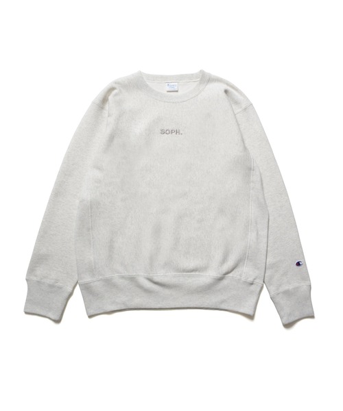 SOPH.（ソフ）の「Champion REVERSE WEAVE CREWNECK SWEAT（スウェット・メンズ・ボルドー/グリーン/オフホワイト/ブラック/ライトブルー/グレー・4/3/2/1）」の2枚目の写真