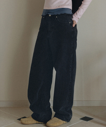 Heritage wide denim (black)