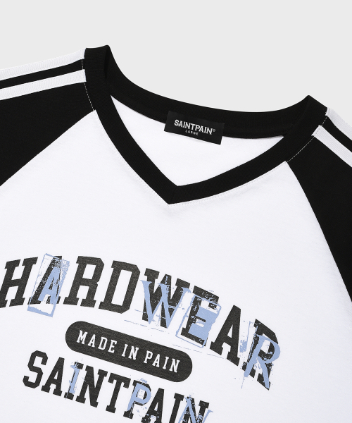 SAINTPAIN(セイントペイン)の「SP ハードウェア ラグラン半袖Tシャツ ホワイト(Tシャツ/カットソー・レディース・その他・MEDIUM/LARGE)」の3枚目の写真