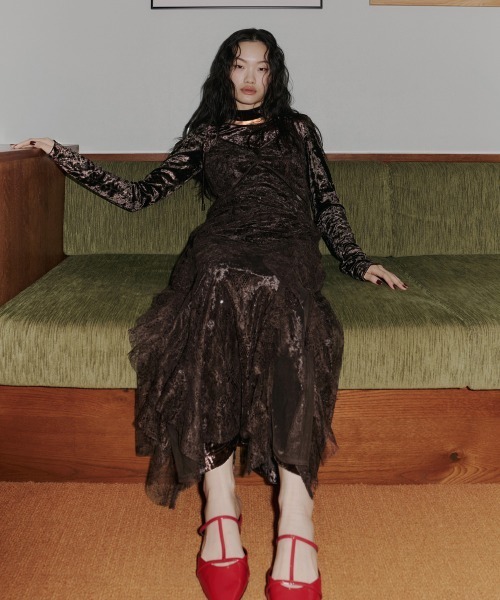 ANDRESD（アンドレスド）の「スパークルレースベロアドレス / sparkle