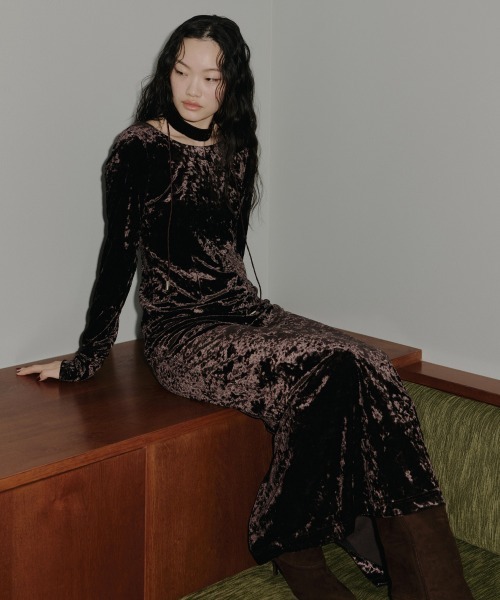 ANDRESD（アンドレスド）の「スパークルレースベロアドレス / sparkle