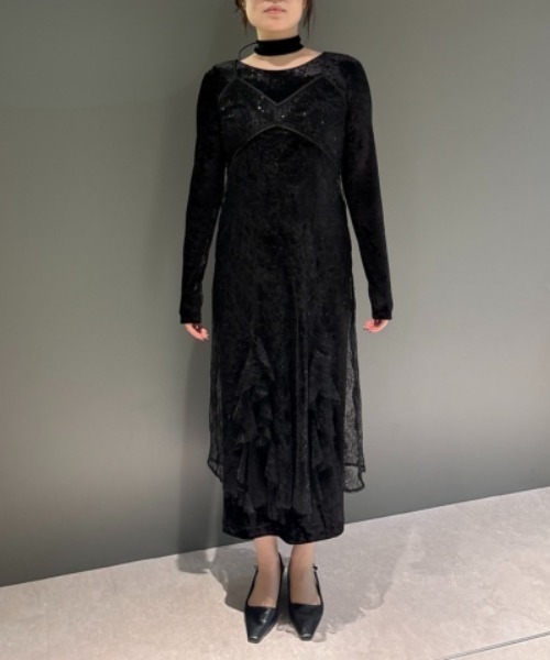 スーツ・フォーマル・ドレス ANDRESD sparkle lace velour dress sparkle lace velour dress | ANDRESD