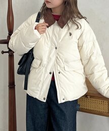 U.S. POLO ASSN. | 襟コーデュロイ撥水中綿ジャケット(ブルゾン)