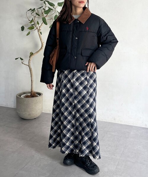 襟コーデュロイ撥水中綿ジャケット（ブルゾン）｜U.S. POLO ASSN