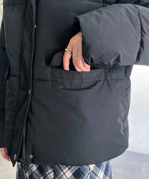 U.S. POLO ASSN.（ユーエスポロアッスン）の「襟コーデュロイ撥水中綿ジャケット（ブルゾン・レディース・アイボリー/ブラック/ネイビー・FREE）」の21枚目の写真