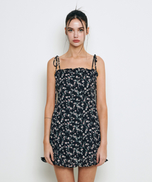 NOT YOUR ROSE（ノットユアローズ）の「Ruffle Mini Dress (Black)（ワンピース）」