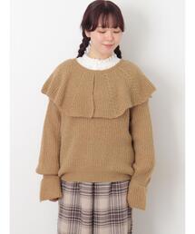 ニット/セーター（ブラウン/茶色系・フリル）ファッション通販 - ZOZOTOWN