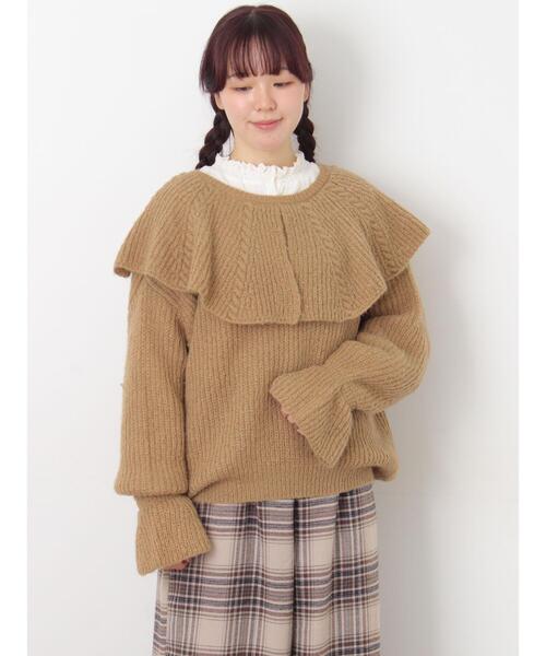 s*o様 SANDRO ANDY フリル付きセーター アイボリー SANDRO ANDY フリル付きセーター アイボリー